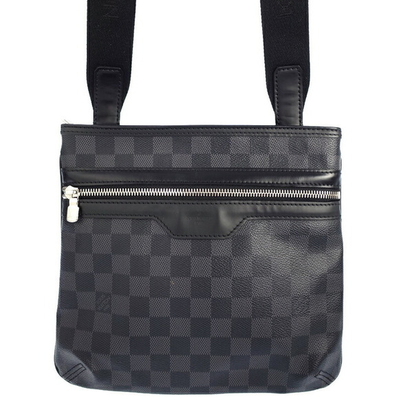 Louis Vuitton Graphite Damier Black Shoulder Bag Thomas - Picture 1 of 8